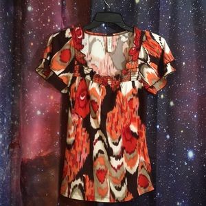 L.A. Blues Short Sleeve Blouse